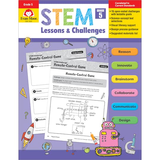 Evan-Moor&#xAE; STEM Lessons &#x26; Challenges, Grade 5